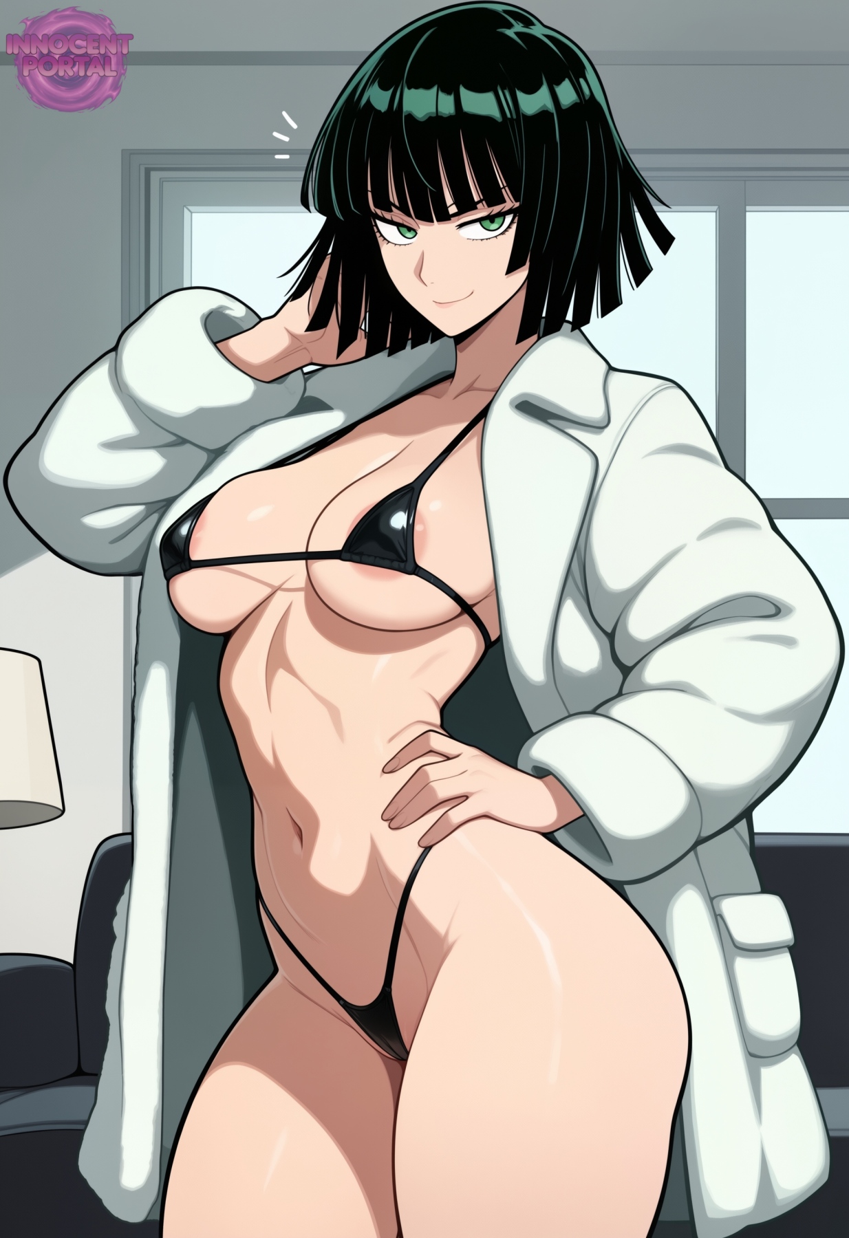 Fubuki posing for his biggest fan