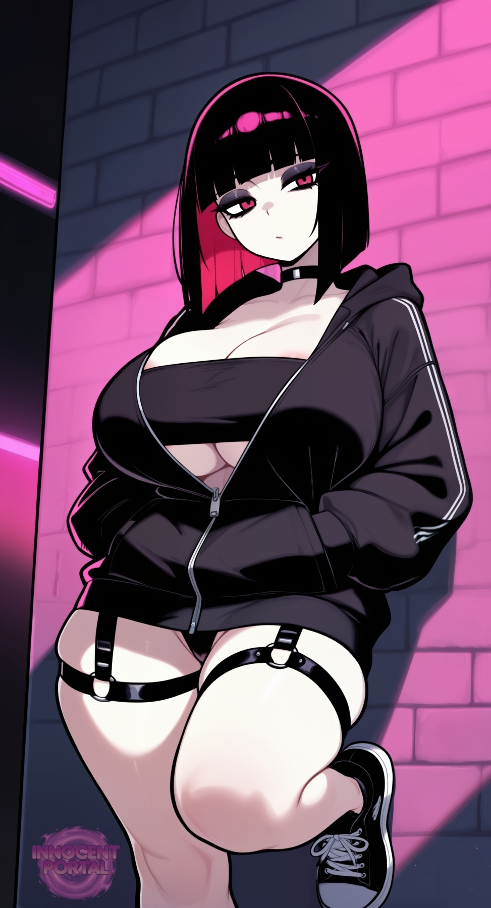 A lovely goth slut