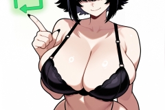 charset=Unicode masterpiece, best quality, high quality, highres, outline, toon, anime BREAK 

goth, black hair, short hair, huge breasts, hair over eyes, bra, thong, black nails, light smile, retweet, glowing, green icon.
Negative prompt: bad quality, worst quality, worst detail, sketch, censor, young, teen, kid, watermark, signature, text, frame, watermark, patreon, realistic, semi-realistic, 3d, wet, (pink:2),
Steps: 25, Sampler: euler_simple, CFG scale: 12.0, Seed: 551824398968953, Size: 1800x2560, Model hash: 34b894afcb, Model: deepnavy_v3, TI hashes: "", Version: ComfyUI, Hashes: {"model": "34b894afcb"}