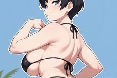 Sexy bikini tomboy
