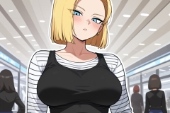 A quick peek of Android 18 panties